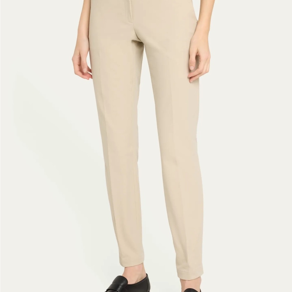 Lafayette 148 New York ASTOR Cream Cropped Ankle Pants size 6